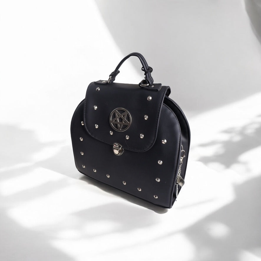 Occult Messenger | Mochila Gótica Elegante con Diseño Pentagrama