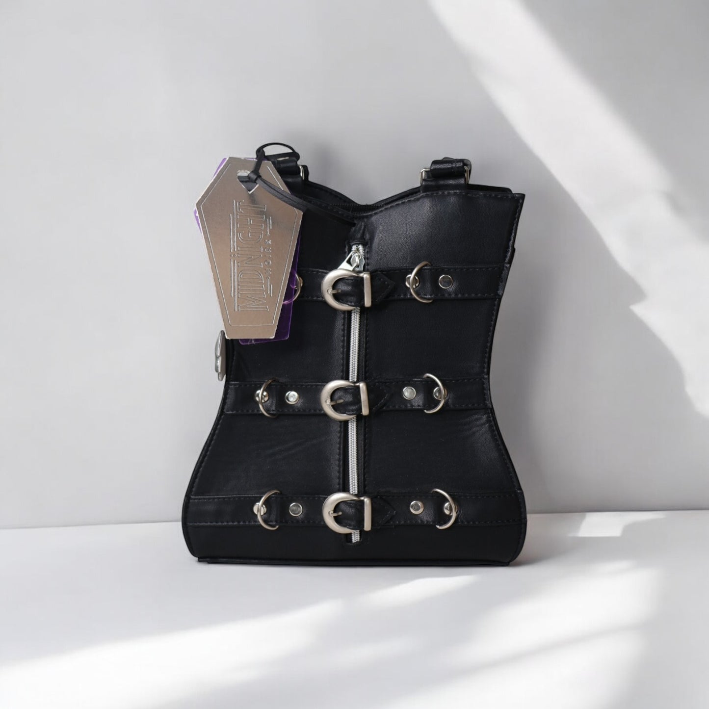 Infernal Sigil | Bolsa de Mano Tipo Corset con Hebillas