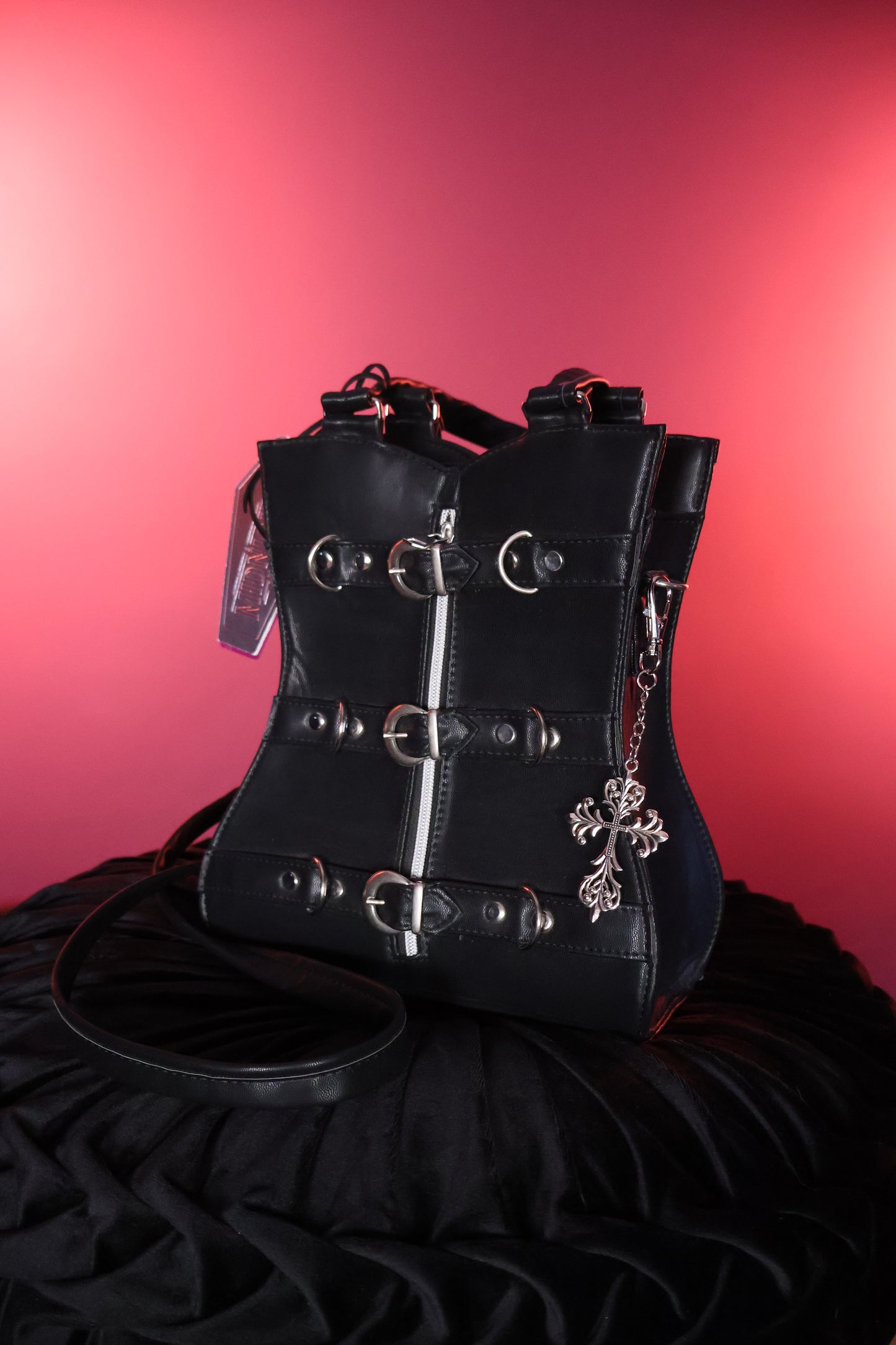 Infernal Sigil | Bolsa de Mano Tipo Corset con Hebillas
