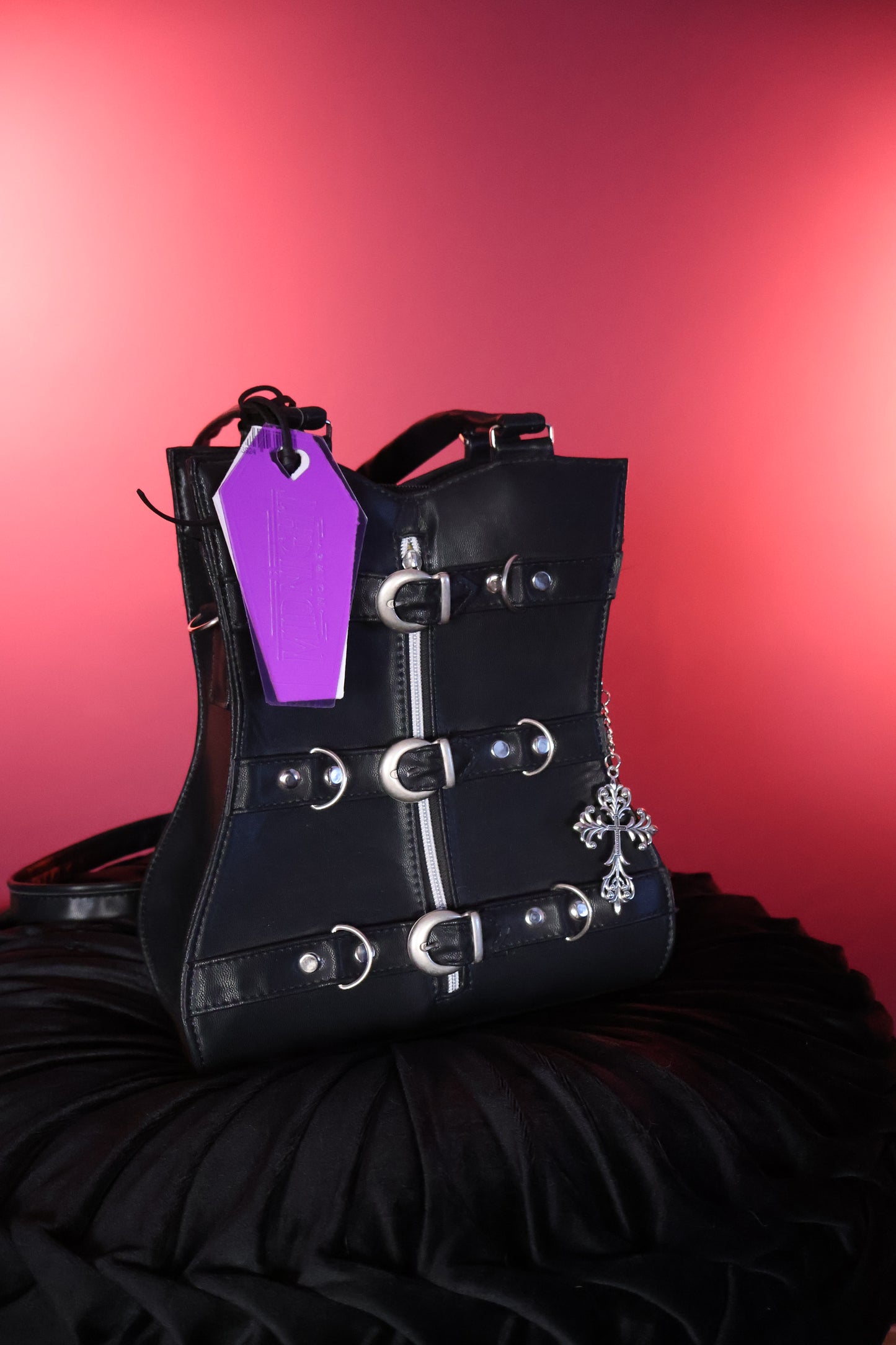 Infernal Sigil | Bolsa de Mano Tipo Corset con Hebillas