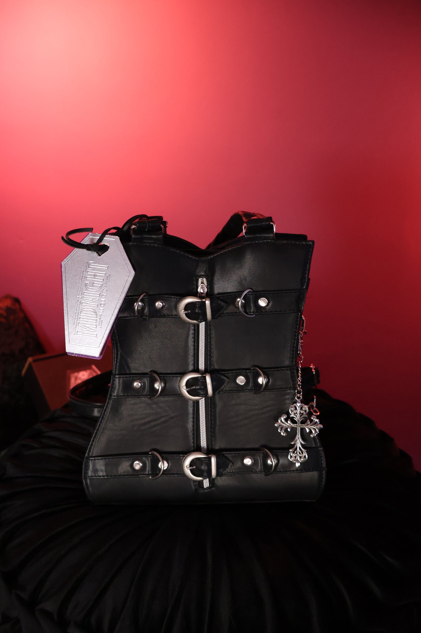 Infernal Sigil | Bolsa de Mano Tipo Corset con Hebillas