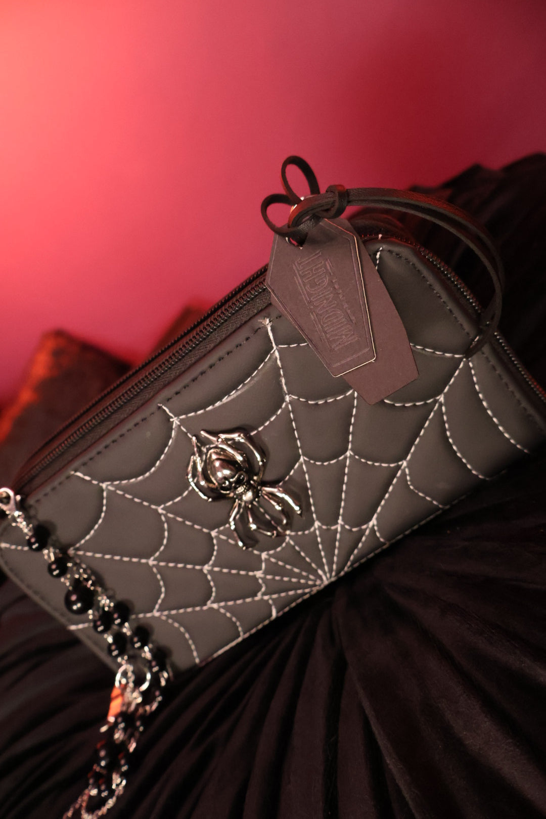 Venom Clutch | Cartera Doble Cierre con Diseño de Telaraña