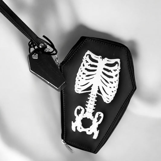 Bone Cathedral | Cartera de Ataúd con Diseño Esqueleto